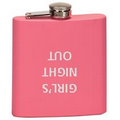 Flasks, 6 oz. Matte Pink